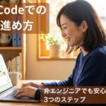 ノートPCでAIツールを操作する中小企業の経営者のイメージ