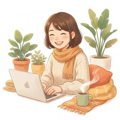 サクサク書類を作る事務スタッフ