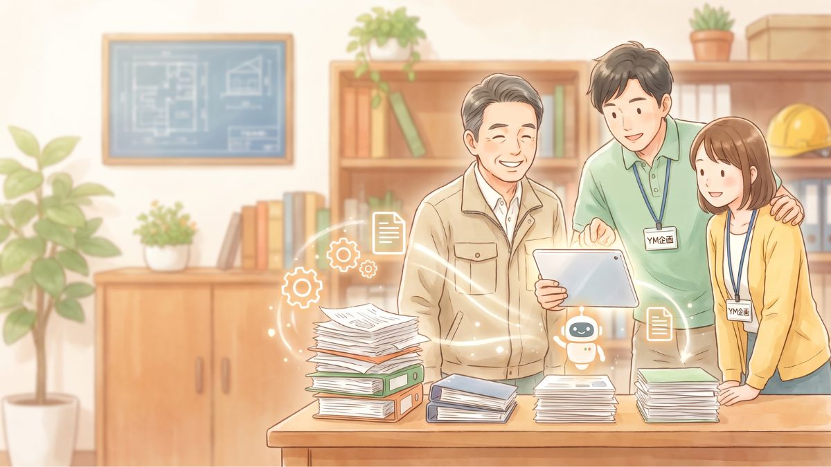 YM企画の代表夫婦が親身に伴走サポートしているイメージイラスト